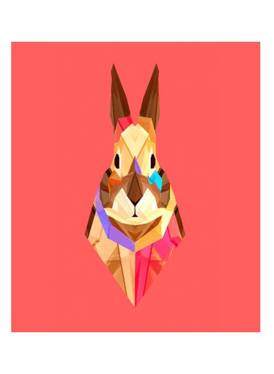 Buy Hare Vinyl Self Adhesive Wall Sticker Multicolor 80x60cm in Egypt