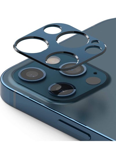 Buy Camera Lens Protector Aluminum Frame For Apple iPhone 12 Pro Blue in Saudi Arabia