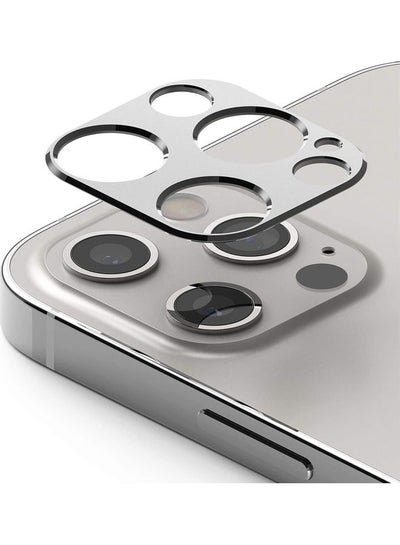 Buy Camera Lens Protector Aluminum Frame For Apple iPhone 12 Pro Max Silver in Saudi Arabia