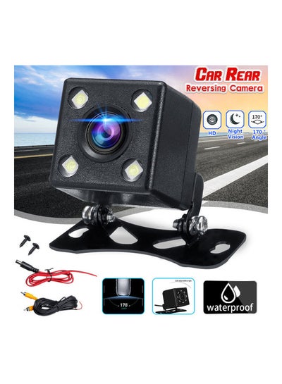 Buy Waterproof LED Night Vision Cars Rear View Backup Reverse Parking Camera in UAE