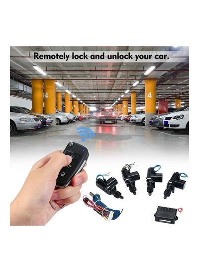 Buy Car Alarm System Remote Control Central Door Lock With 2 Key in Saudi Arabia