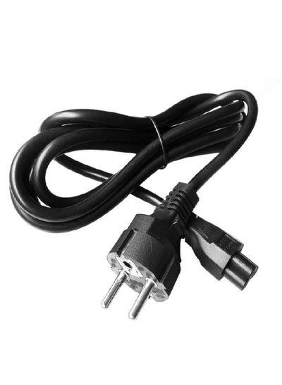 Buy 3 Prong 2 Pin AC Laptop Power Cord Adapter Cable Black in Egypt