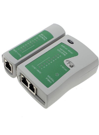اشتري Ethernet Cat5 Network LAN Cable Tester Kit RJ45 RJ11 RJ12 White/Green في مصر