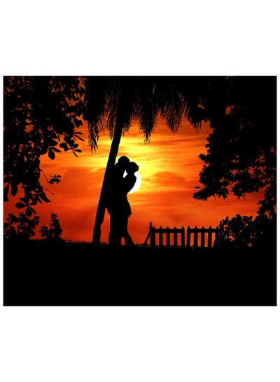 Buy Couple Vinyl Self Adhesive Wall Sticker Multicolour 80x60cm in Egypt