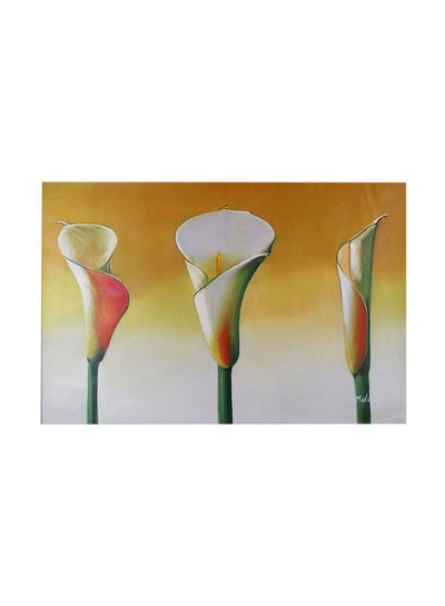 اشتري لوحة فنية للزينة من قماش الكانفاس بطبعة زهور من بونامايسون متعدد الألوان 45x30سم في مصر