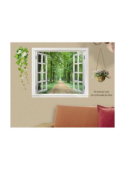 Buy Fake Window Landscape Wall Sticker Multicolour 90x60cm in Egypt