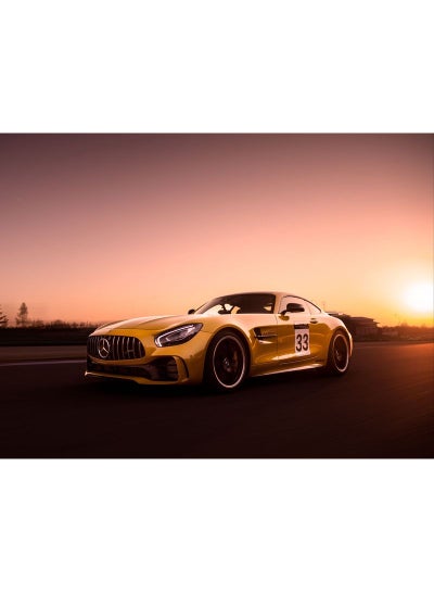 Buy Mercedes-Benz Gt R Vinyl Self Adhesive Wall Sticker Multicolor 80x60cm in Egypt