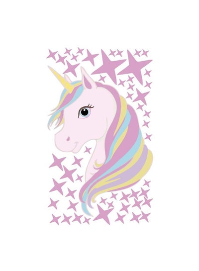 Buy Rainbow Unicorn Colorful Wall Sticker Multicolour 36x60cm in Egypt