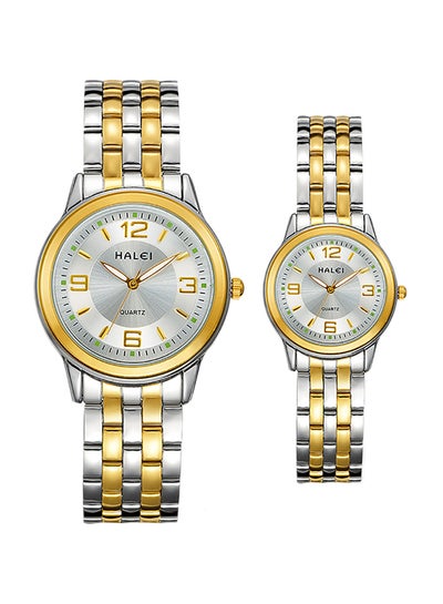 Buy Stainless Steel Couple Analog Watch Set 472Ml in Saudi Arabia