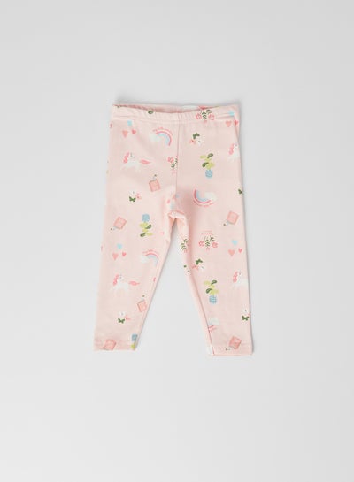 Buy Baby Unicorn Multi-Print Leggings Print in UAE