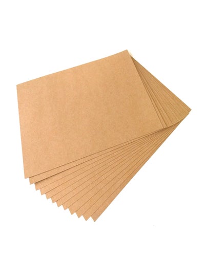 Buy 100-Piece A4 Craft Paper Brown in Saudi Arabia