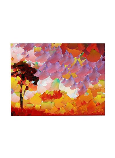 Buy Bonamaison Decorative Canvas Abstract Painting Multicolor 60x40cm in Egypt