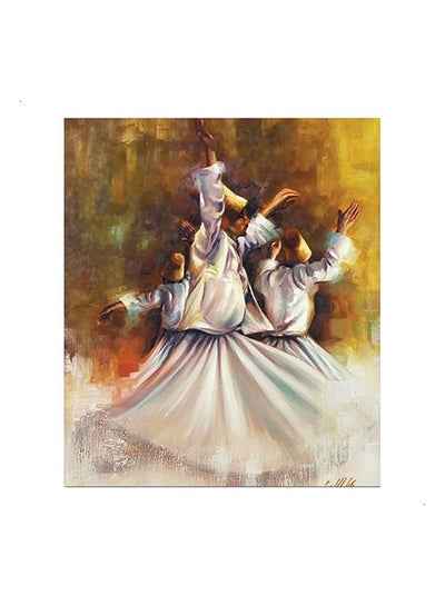 Buy Darwish Painting Modern Canvas Tableau Multicolour 100x70cm in Egypt