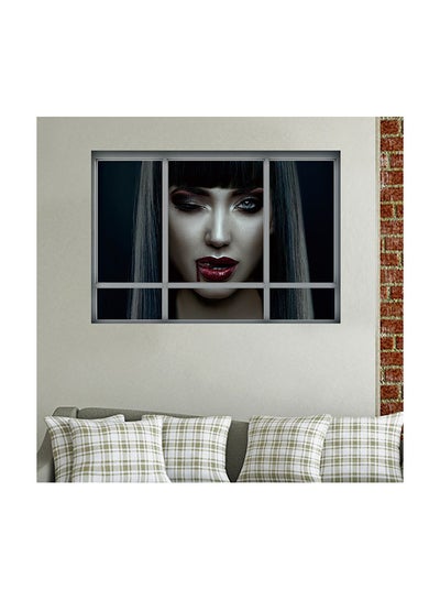 Buy Halloween Vampire Wallpaper Creative 3D Fake Window Wall Sticker Multicolour 70x50cm in Egypt