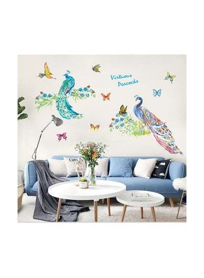 Buy Fashion 3D Self-Adhesive PVC Wall Paper Sticker Multicolour 90x60cm in Egypt