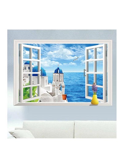 Buy Fake Window Landscape Wall Sticker Multicolour 120x70cm in Egypt