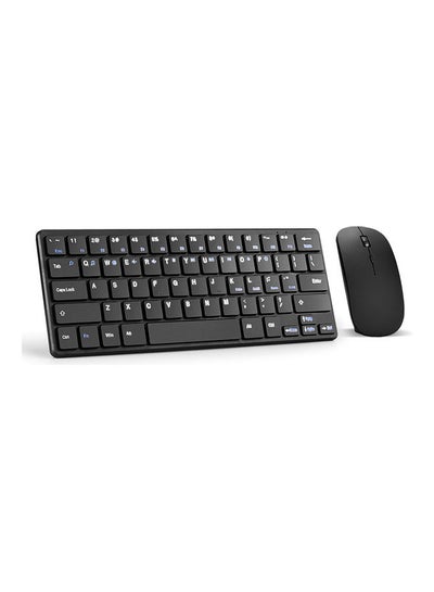 Buy 2-Piece Wireless Keyboard And Mouse Set Black in Saudi Arabia