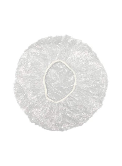 Buy 100-Piece Disposable Shower Caps Clear 5grams in UAE