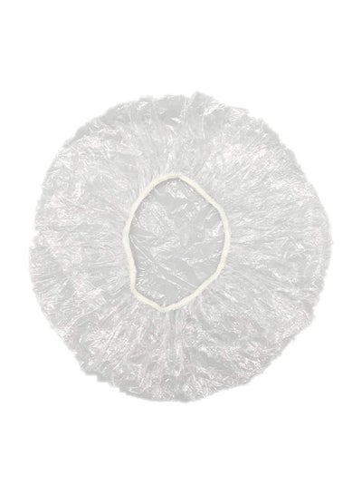 Buy 100-Piece Disposable Shower Caps Clear 5grams in Saudi Arabia