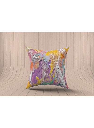 Buy Decorative Printed  Cushion Cover Fabric fabric Multicolour 40x40cm in Egypt