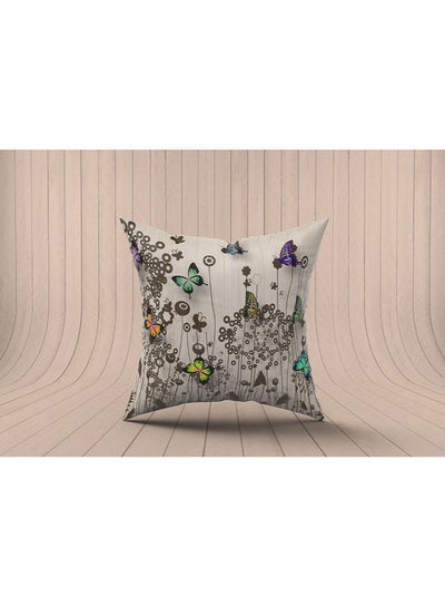 Buy Decorative Printed Cushion Cover fabric Multicolour 40x40cm in Egypt