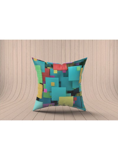 Buy Decorative Printed  Cushion Cover Fabric fabric Multicolour 40x40cm in Egypt