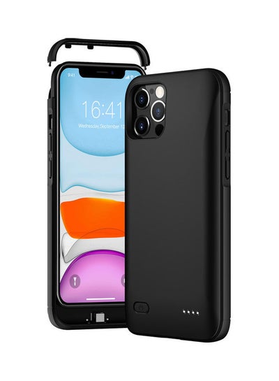 Buy 5000.0 mAh Wireless Protective Charging Case Cover For Apple iPhone 12/12 Pro Black in UAE