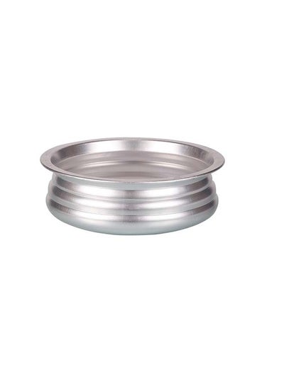 Buy Anodised Aluminium Uruli With Lid Silver 22cm in UAE