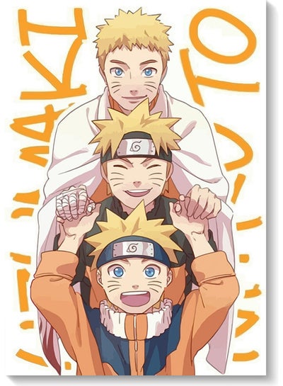 اشتري لوحة فنية بتصميم من مسلسل الرسوم المتحركة "Naruto" متعدد الألوان 40x60سم في السعودية