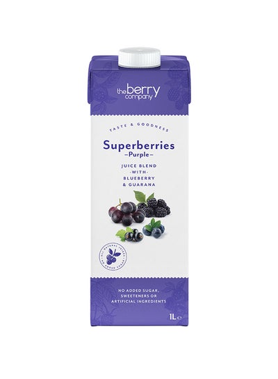 Buy Superberries Purple Juice Blend With Blueberry And Guarana 1000ml in UAE