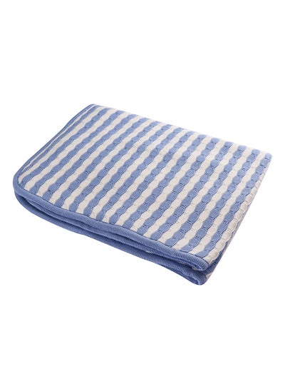 Buy Super Soft Baby Blanket With 100% Cotton Knitted & Fur in UAE