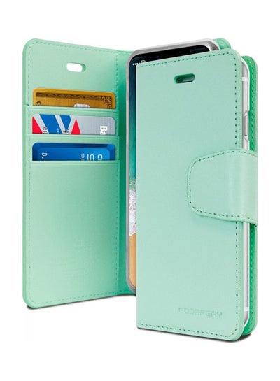 Buy iPhone 12 Pro Max  Leather Protection Flip Cover Wallet Stand Case Turquoise in Saudi Arabia