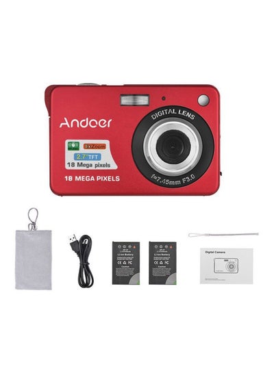 Buy 18MP 720P 2.7 Inch LCD Screen Digital Camera With 2-Piece Battery in UAE