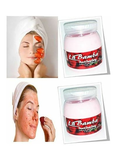 Buy La Bamba 2-Piece Face And Body With Strawberry Scrub Set 300grams in Egypt