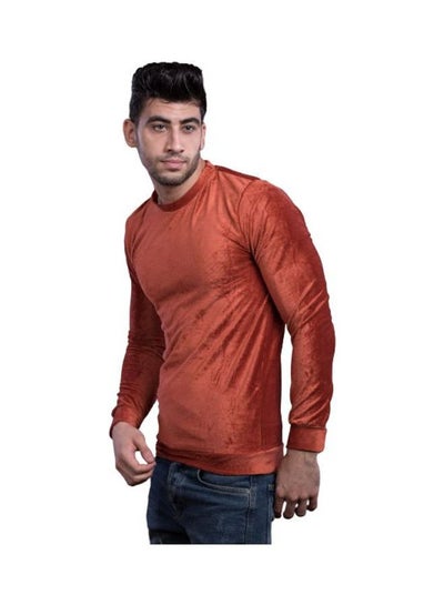 Buy Casual Plain Round Neck Long Sleeve Sweatshirt Havan in Egypt