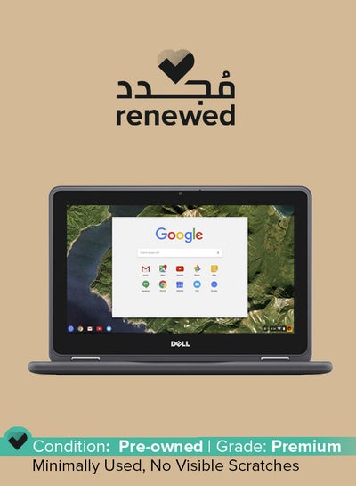 Buy Renewed - Chromebook 11 3189 2NN30 Convertible Laptop With 11.6-inch IPS Touchscreen Display, Intel Celeron Processor/4 GB RAM/16 GB eMMC/Intel HD 400 Graphics Black in UAE