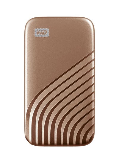 Buy My Passport SSD - Portable SSD, up to 1050MB/s Read and 1000MB/s Write Speeds, USB 3.2 Gen 2 - Gold 500.0 GB in Saudi Arabia