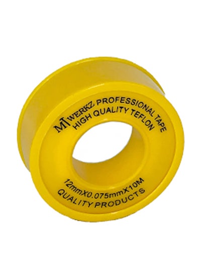 Buy Multifunctional Teflon Tape Yellow 0.5inch in UAE