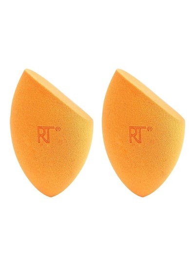 Buy 2-Piece Miracle Complexion Makeup Sponges Yellow in Egypt