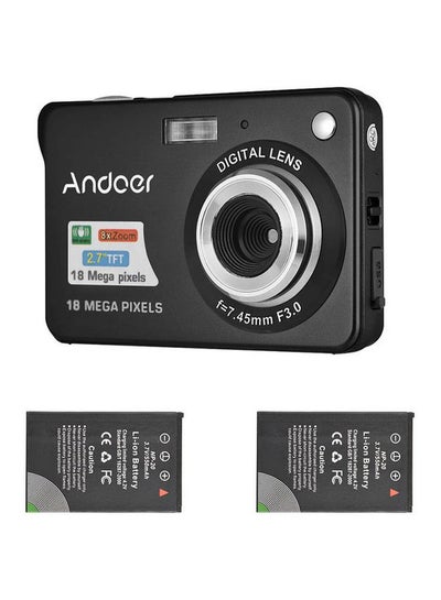 Buy 18MP 720P 2.7 Inch LCD Screen Digital Camera With 2-Piece Battery in Saudi Arabia
