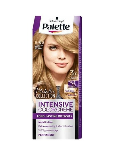 Buy Intensive Color Crème Long Lasting Permanent Hair Color Goddess Gold Blond 9-65 110ml in Egypt