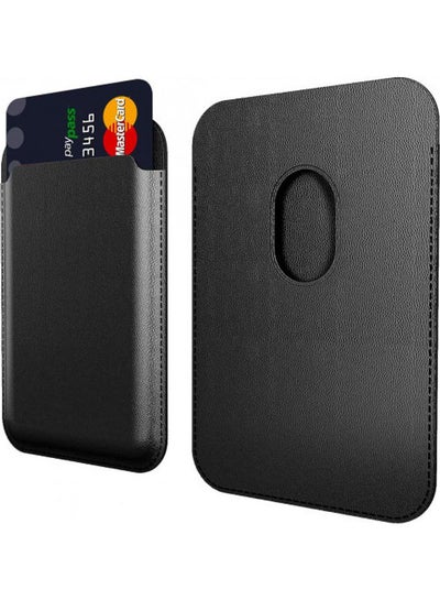 Buy Magnetic Card Holder For Apple iPhone 12/12 Mini/12 Pro/12 Pro Max Black in UAE