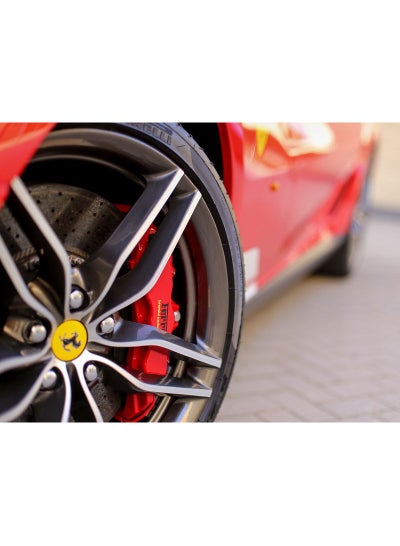 Buy Ferrari Vinyl Self Adhesive Wall Sticker Multicolour 80x60cm in Egypt