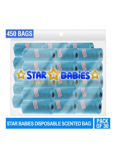 Buy Scented Bag Pack Of 30-Blue (450 Bags)-Regular in UAE