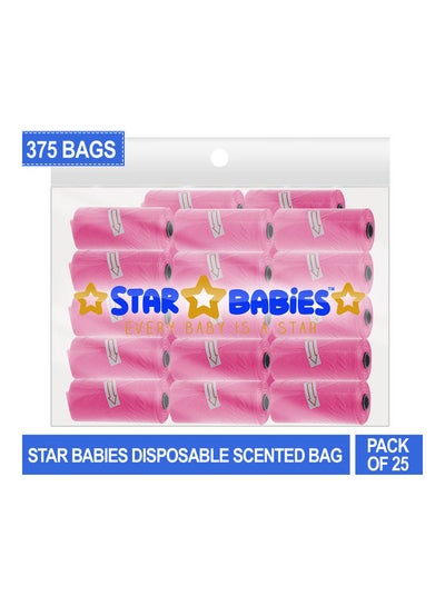 Buy Scented Bag Pack Of 25-Pink (375 Bags)-Regular in UAE