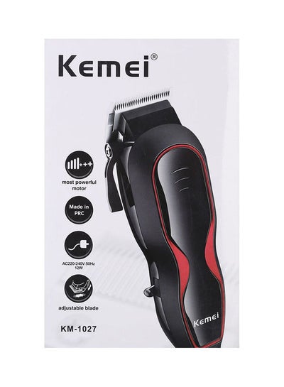 Buy KM-1027 Hair Clipper Black/Red in Egypt