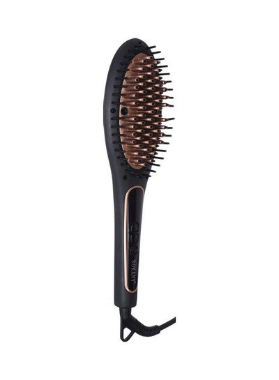 Buy BR-1030I Ceramic Hair Straightener Brush Black in Egypt