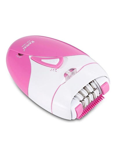 Buy KM-189A Hair Removal Epilator Pink/White in Saudi Arabia