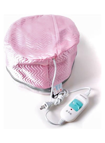 Buy Thermal Treatment Beauty Steamer SPA Nourishing Hair Care Cap Pink/White in Egypt