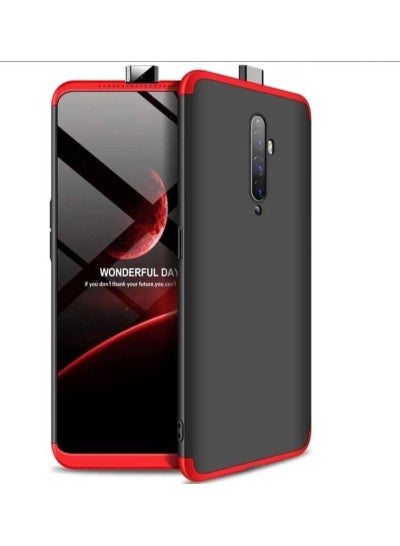 Buy 360 Degree Full Protection 3 In 1 Back Cover For Oppo Reno 2f/ 2z Black/Red in Saudi Arabia